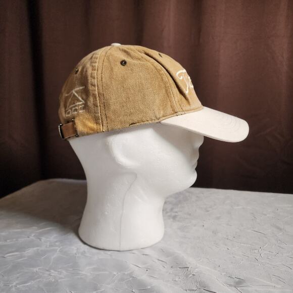 Titleist DCI Golf Hat Adjustable Strapback Woven Canvas Beige Golfing - Picture 2 of 5